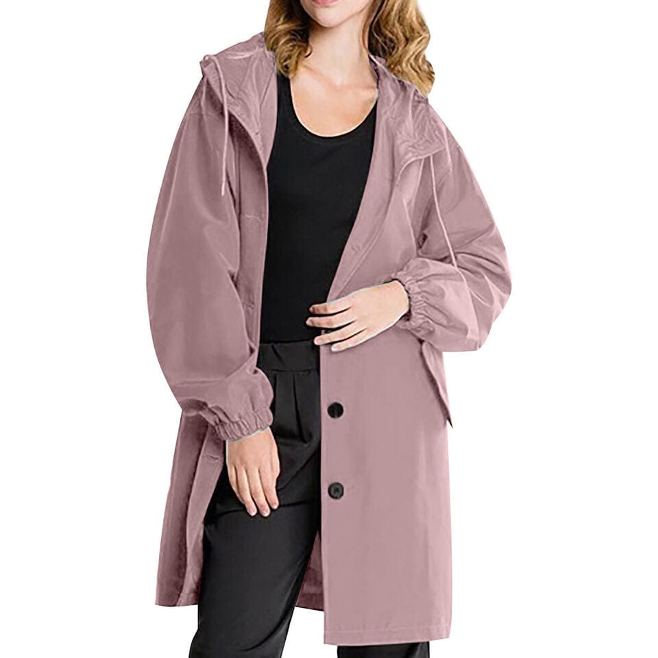 NAOMI - Locker geschnittene Damen-Kapuzenknopfjacke esbjerg-modehus Coats & Jackets