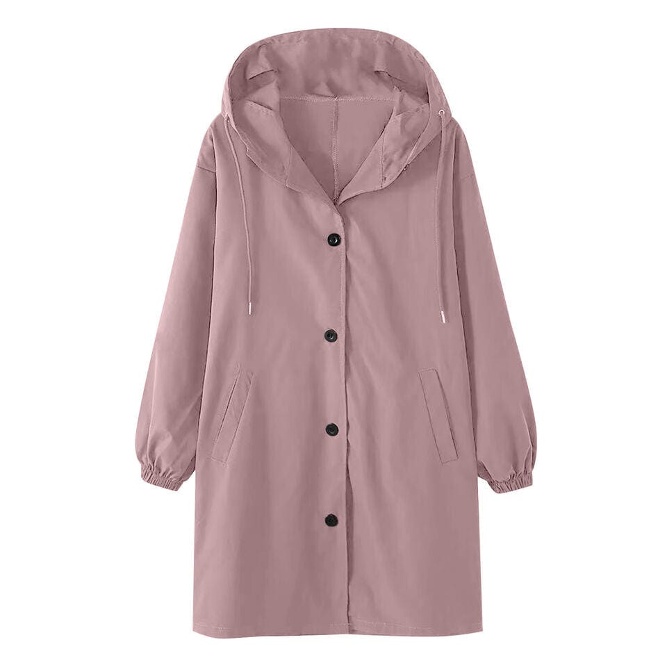 NAOMI - Locker geschnittene Damen-Kapuzenknopfjacke esbjerg-modehus Coats & Jackets