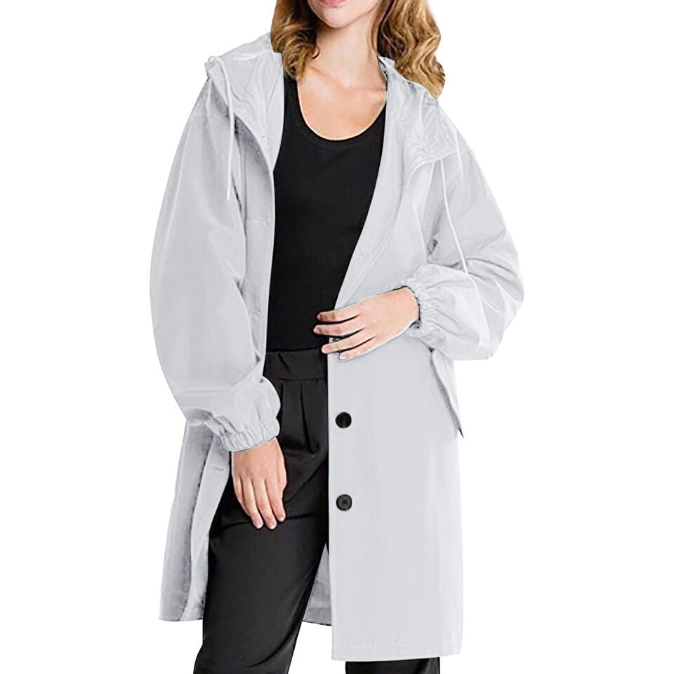 NAOMI - Locker geschnittene Damen-Kapuzenknopfjacke esbjerg-modehus Coats & Jackets