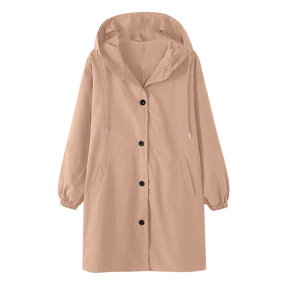 NAOMI - Locker geschnittene Damen-Kapuzenknopfjacke esbjerg-modehus Coats & Jackets