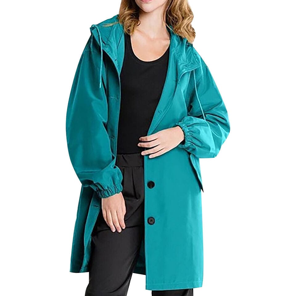 NAOMI - Locker geschnittene Damen-Kapuzenknopfjacke esbjerg-modehus Coats & Jackets