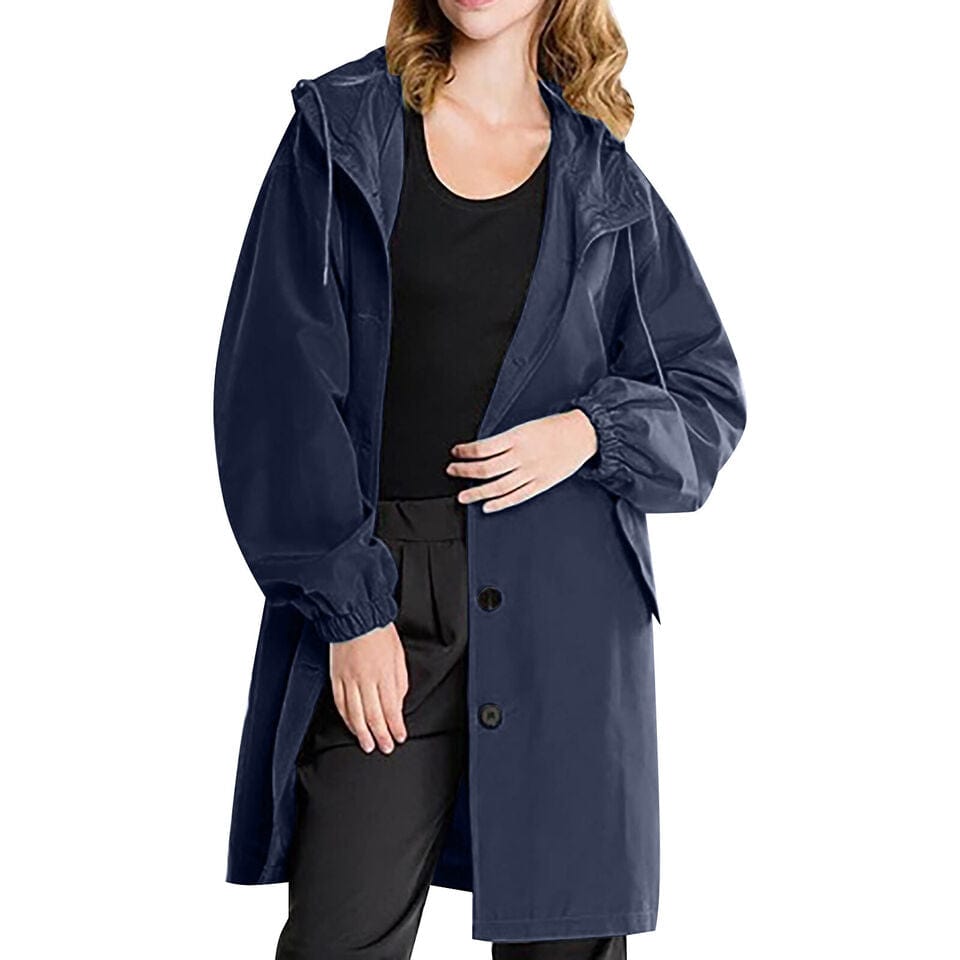 NAOMI - Locker geschnittene Damen-Kapuzenknopfjacke esbjerg-modehus Coats & Jackets