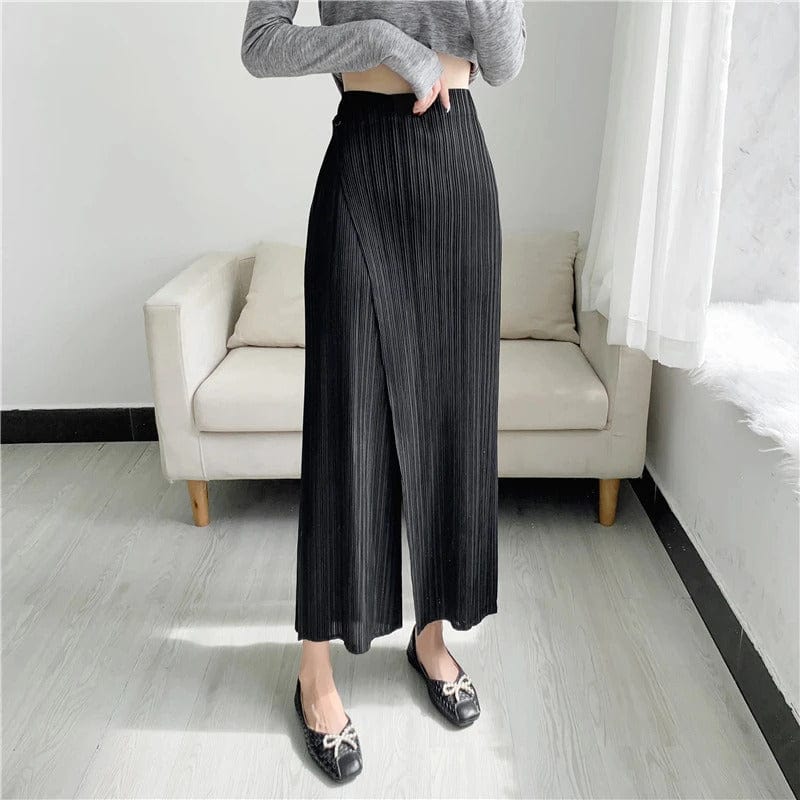 RAQUEL - Gerade Hose mit Falten esbjerg-modehus Pants