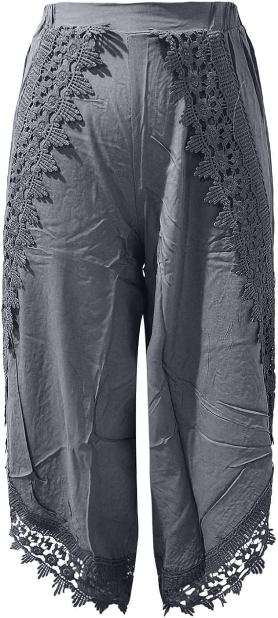 RINA - Monochrome brede blondebukser esbjerg-modehus Pants