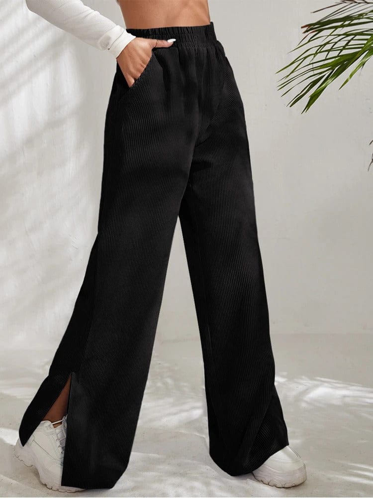 STEPHANIE - Cordhose mit seitlichem Schlitz esbjerg-modehus Pants