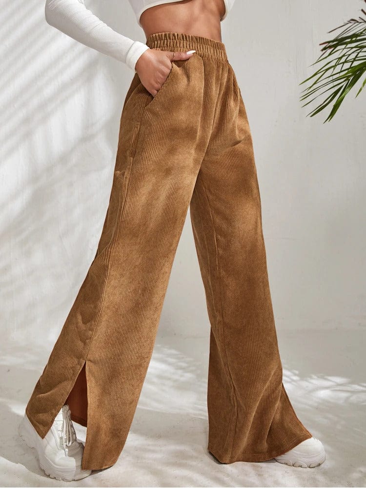 STEPHANIE - Cordhose mit seitlichem Schlitz esbjerg-modehus Pants