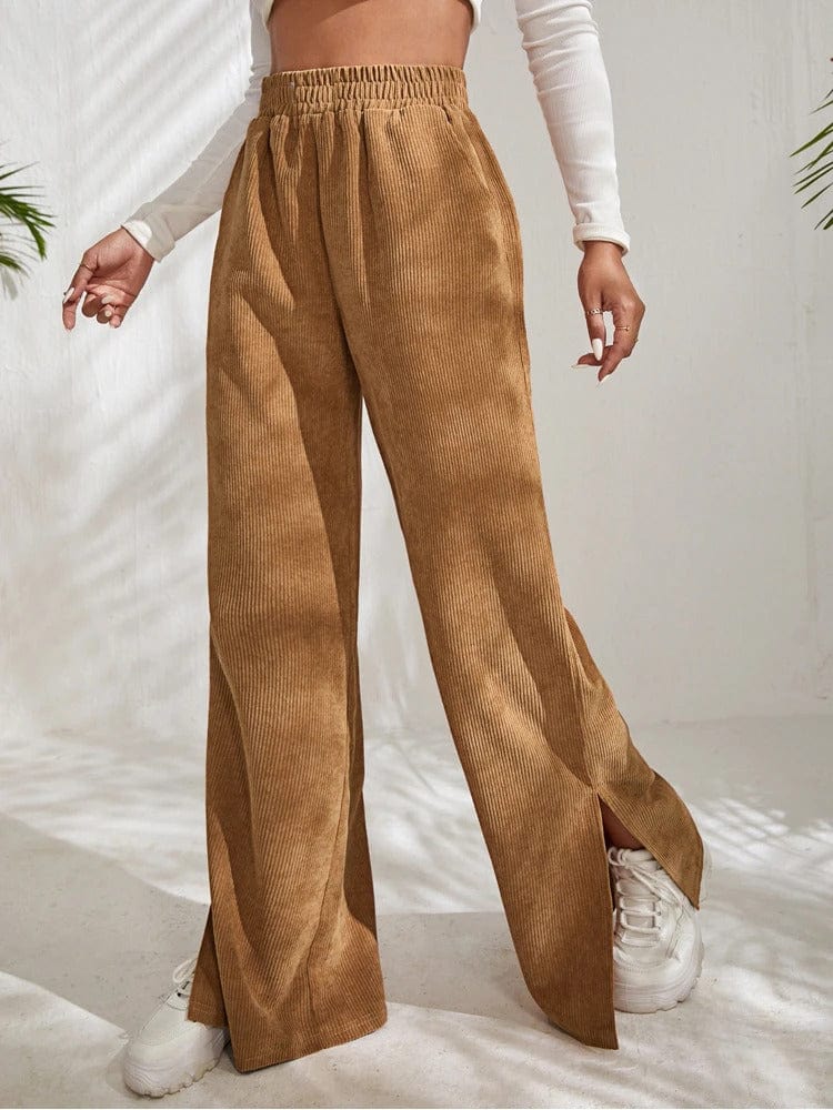 STEPHANIE - Cordhose mit seitlichem Schlitz esbjerg-modehus Pants