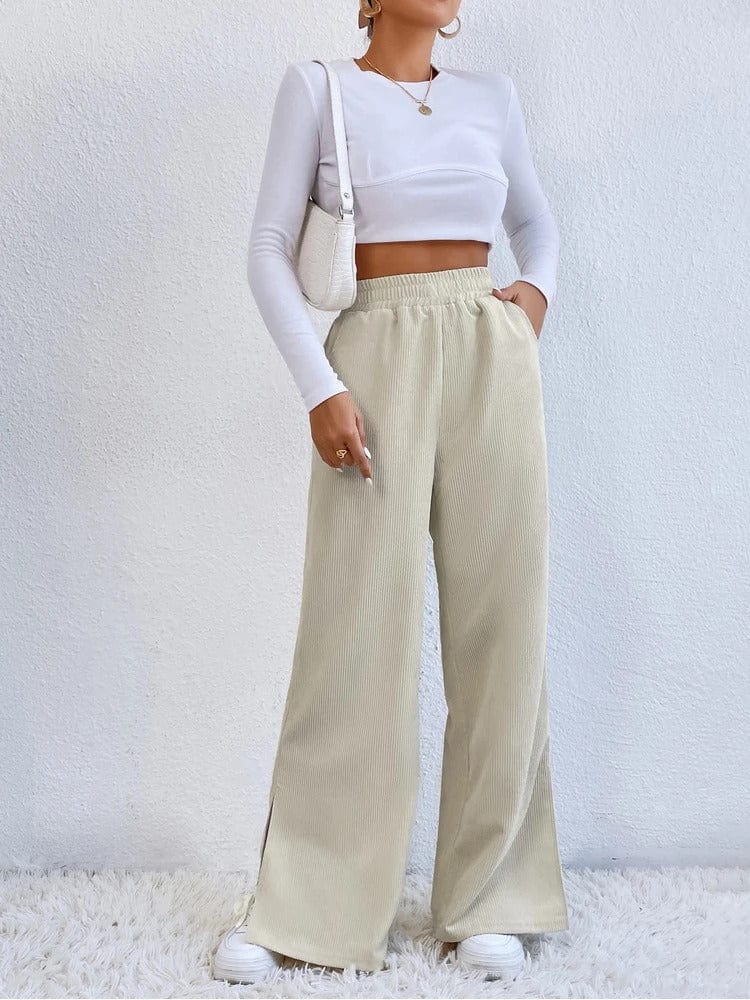 STEPHANIE - Cordhose mit seitlichem Schlitz esbjerg-modehus Pants