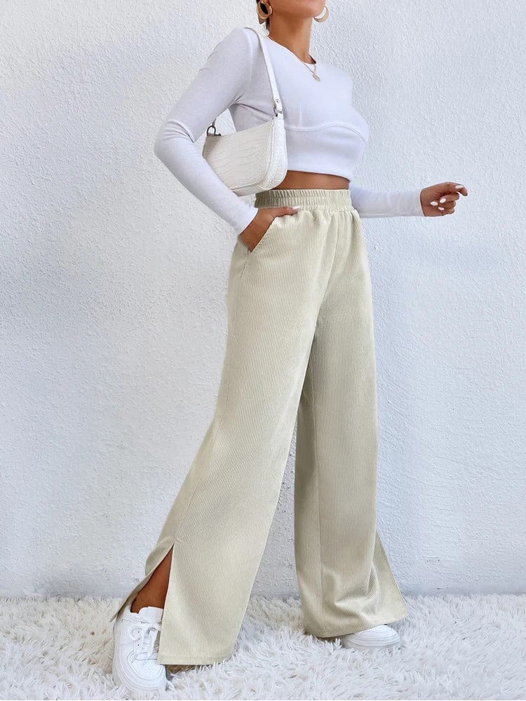 STEPHANIE - Cordhose mit seitlichem Schlitz esbjerg-modehus Pants