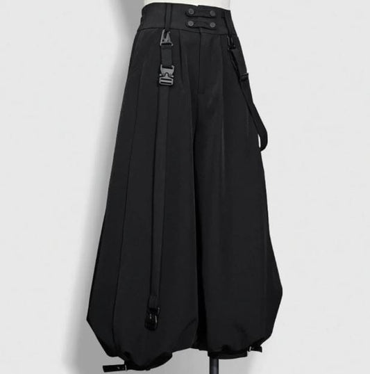 Wojciech - Dunkle Tapered Loose-Fit Cropped Hose esbjerg-modehus Pants