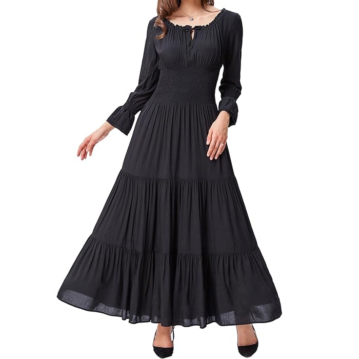 YOELLE - Medieval Vintage Langarmkleid esbjerg-modehus Dress