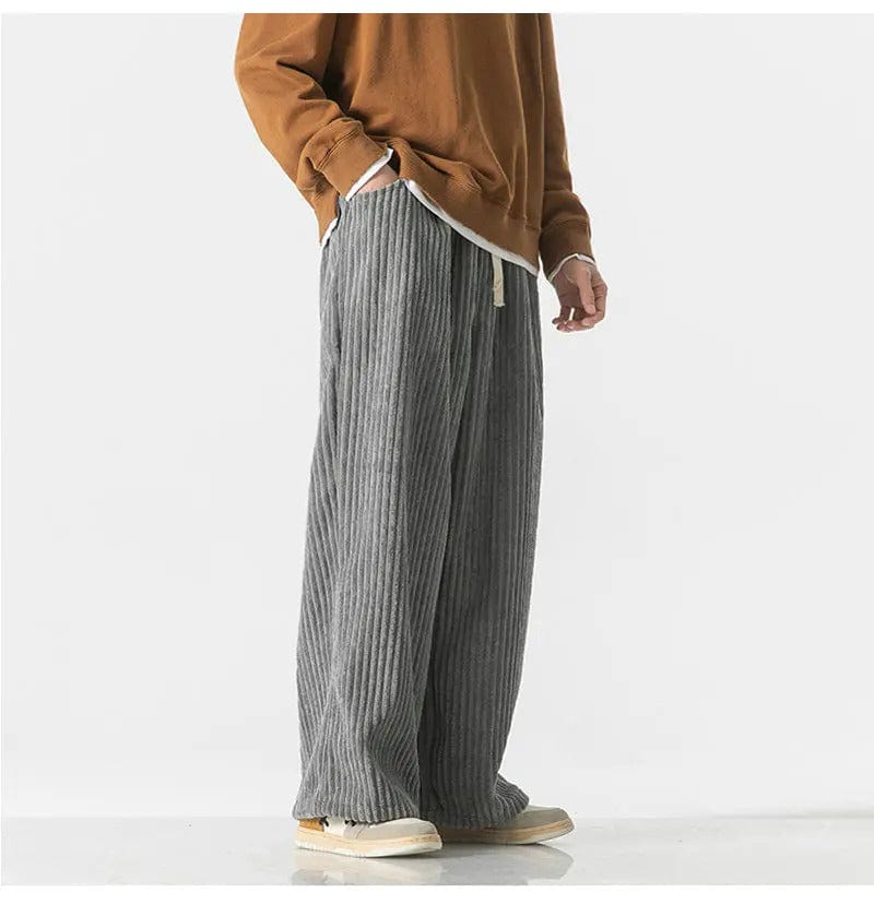 YOHAN - Modische oversized Cordhosen esbjerg-modehus Pants