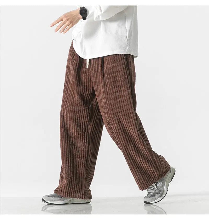 YOHAN - Modische oversized Cordhosen esbjerg-modehus Pants