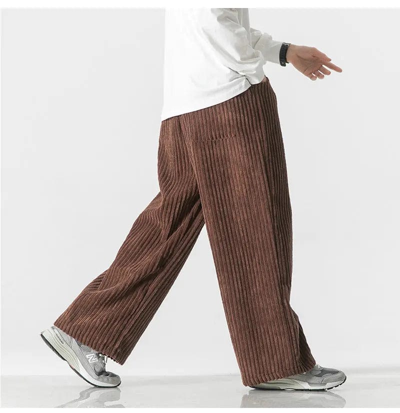 YOHAN - Modische oversized Cordhosen esbjerg-modehus Pants